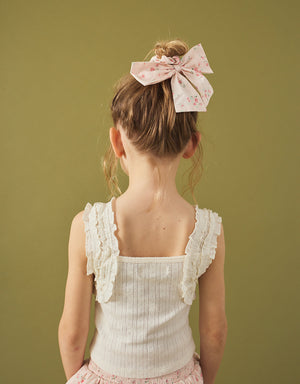 Sandra Pattern Top with Smocked Straps outfit styling