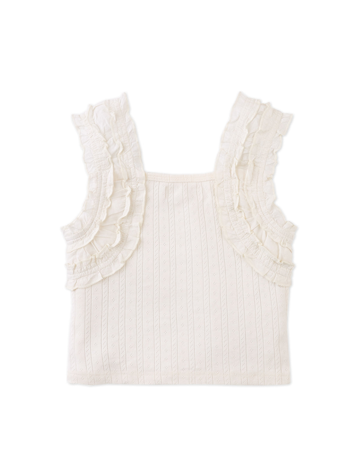 Sandra Pattern Top with Smocked Straps fabric and fit detail