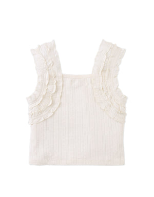 Sandra Pattern Top with Smocked Straps fabric and fit detail