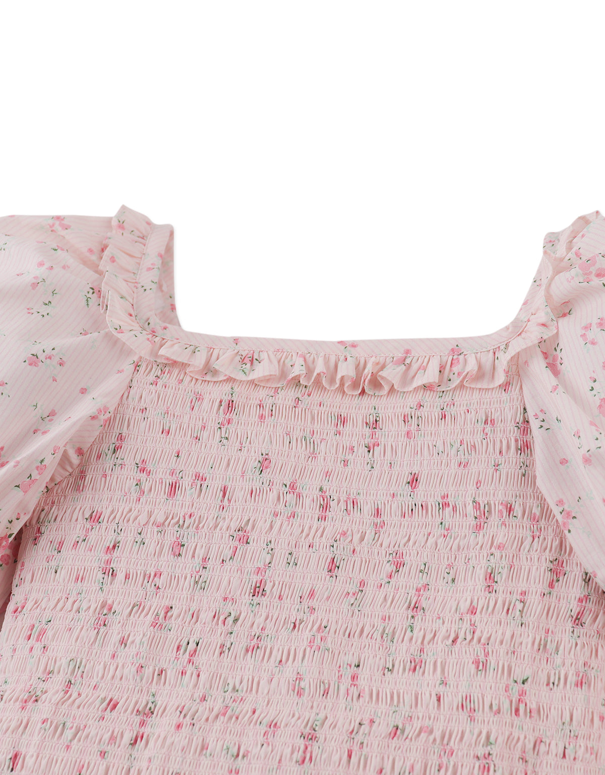 Priscilla Smocked Top with Puff Sleeves style detail