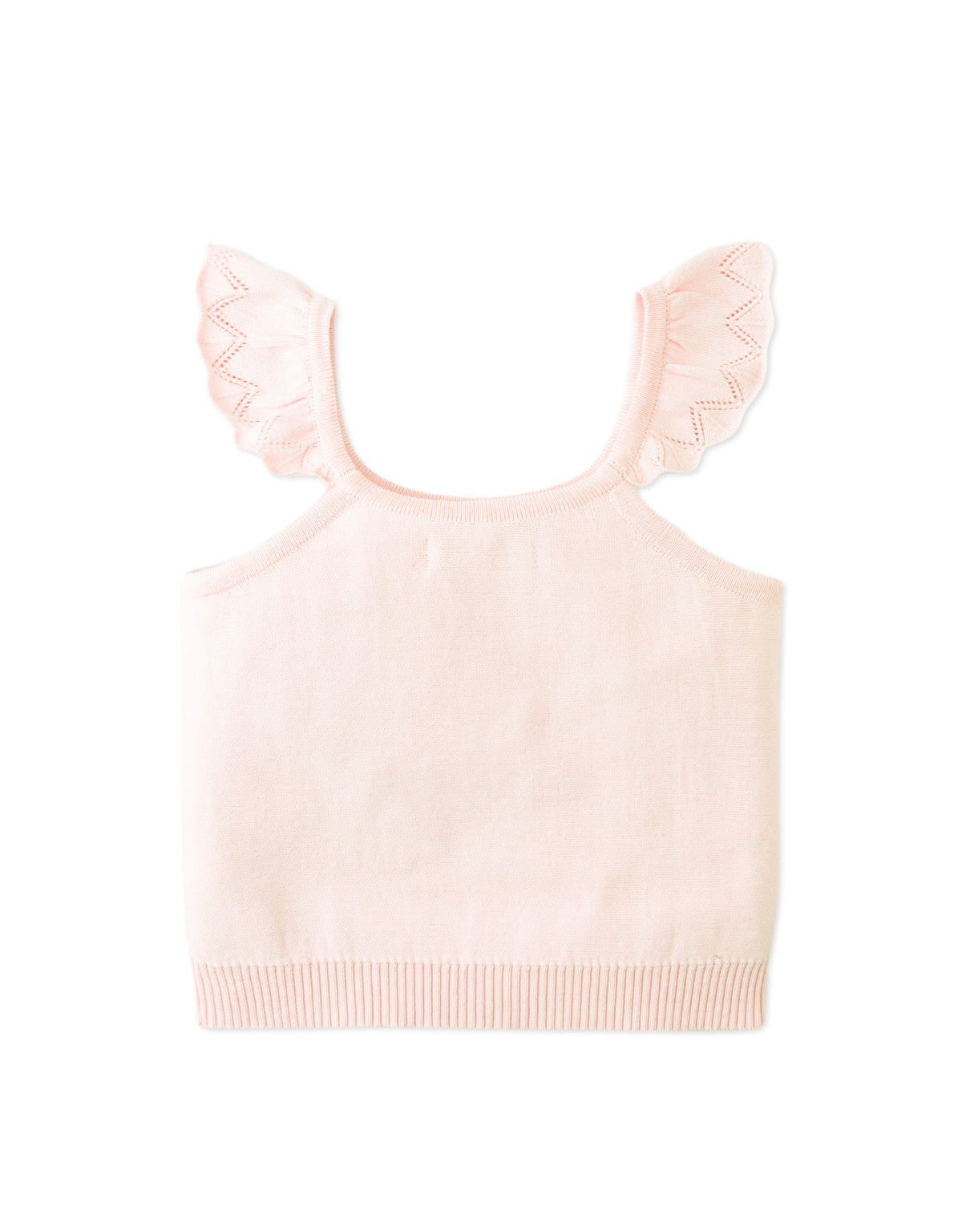 Georgina Knitted Blouse with Bullion Flower Embroidery fabric and fit detail