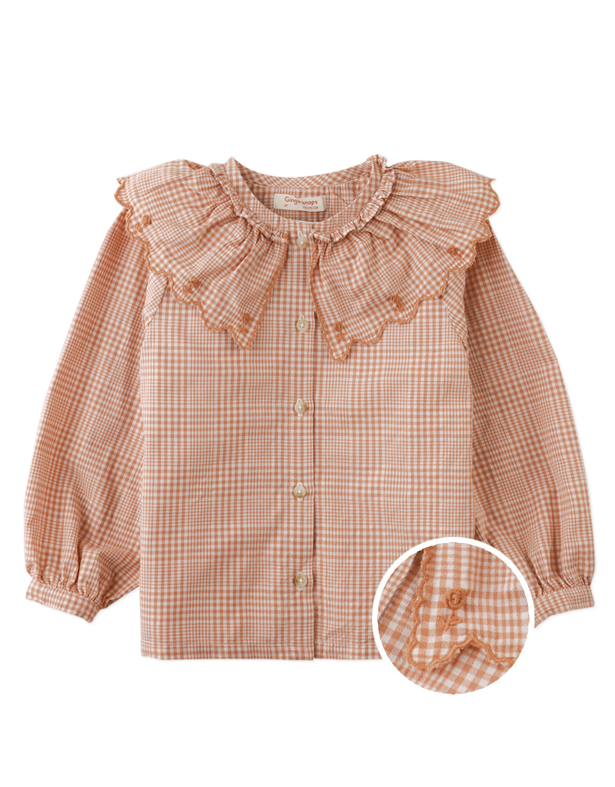 HELEN BLOUSE BAUER WITH BOUILLON EMBROIDERED CAPE