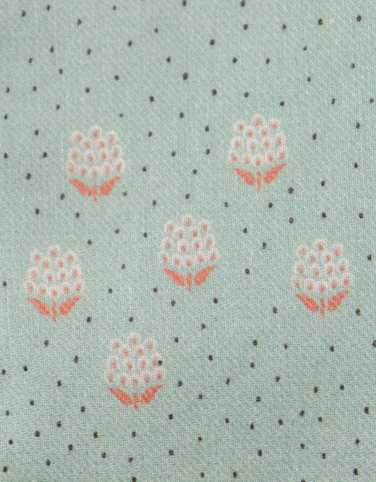 CHARLIZE BLOUSE MINT GROVE WITH COLLAR AND CAPE WITH CONTRAST TRIM