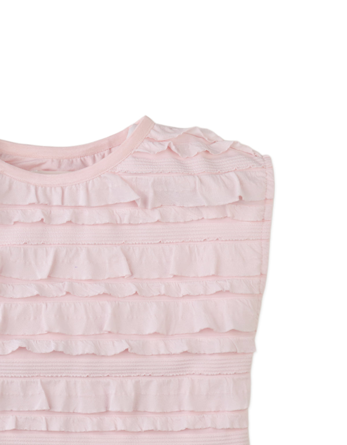 Cora Blouse with All- Over Ruffles close-up detail