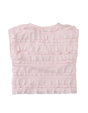 Close-up detail of the back of the Cora Blouse showing clean construction and smooth finish.