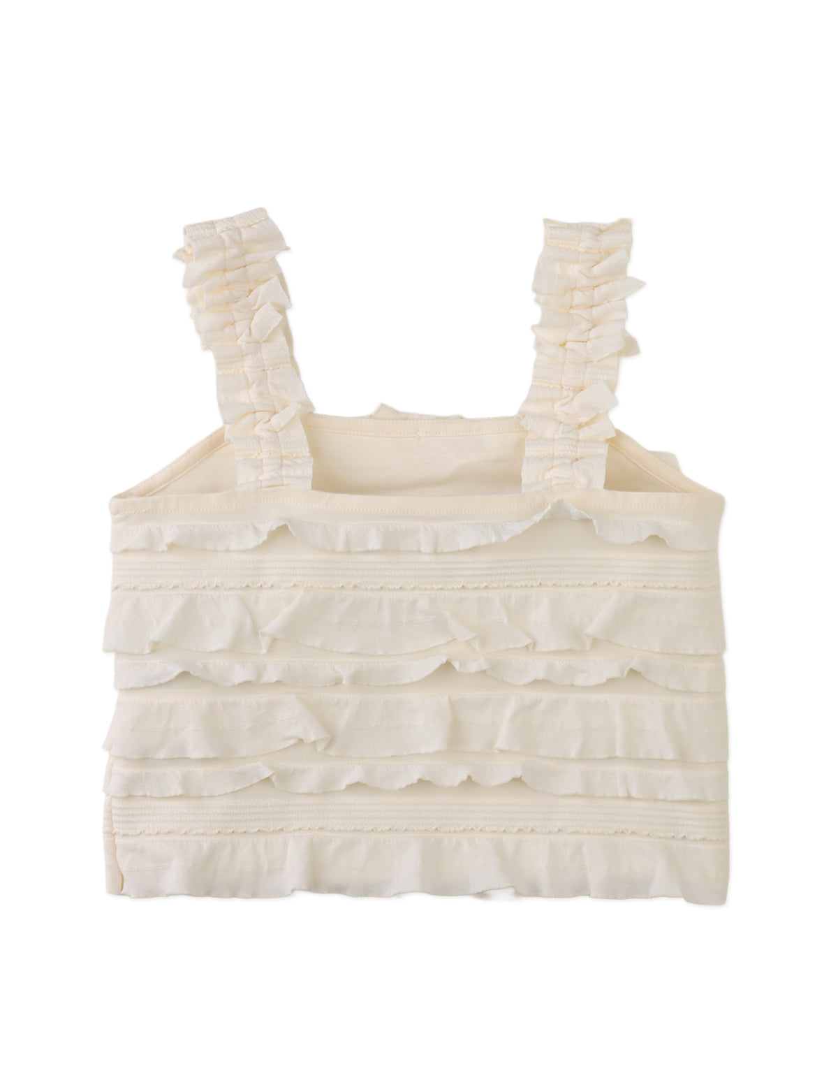 Close-up detail of the back of the Suri Tank Top showing clean construction and breathable fabric.