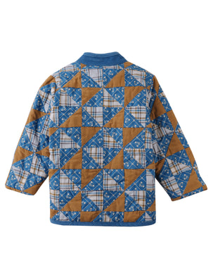 Julianne Patchwork Coat With Chinese Buttons outfit styling