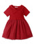 GIRLS SAILOR COLLAR KNITTED AND TULLE DRESS