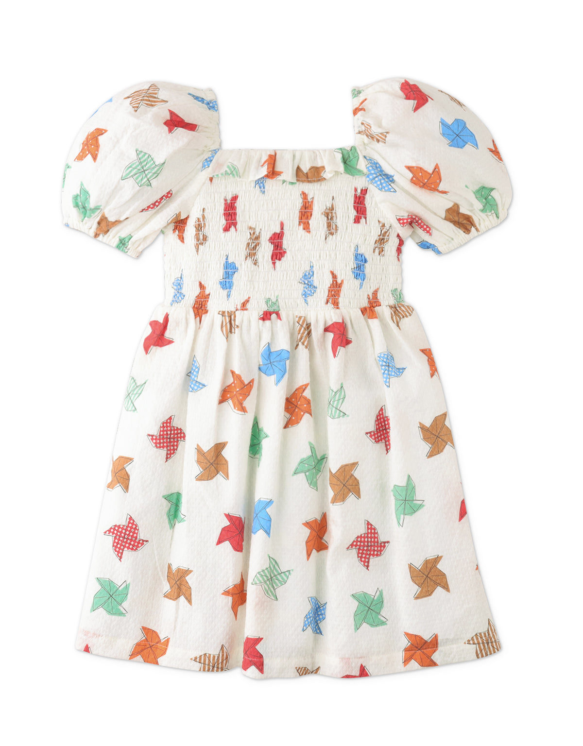 GIRLS DARIA DRESS IN PINWHEEL PRINT