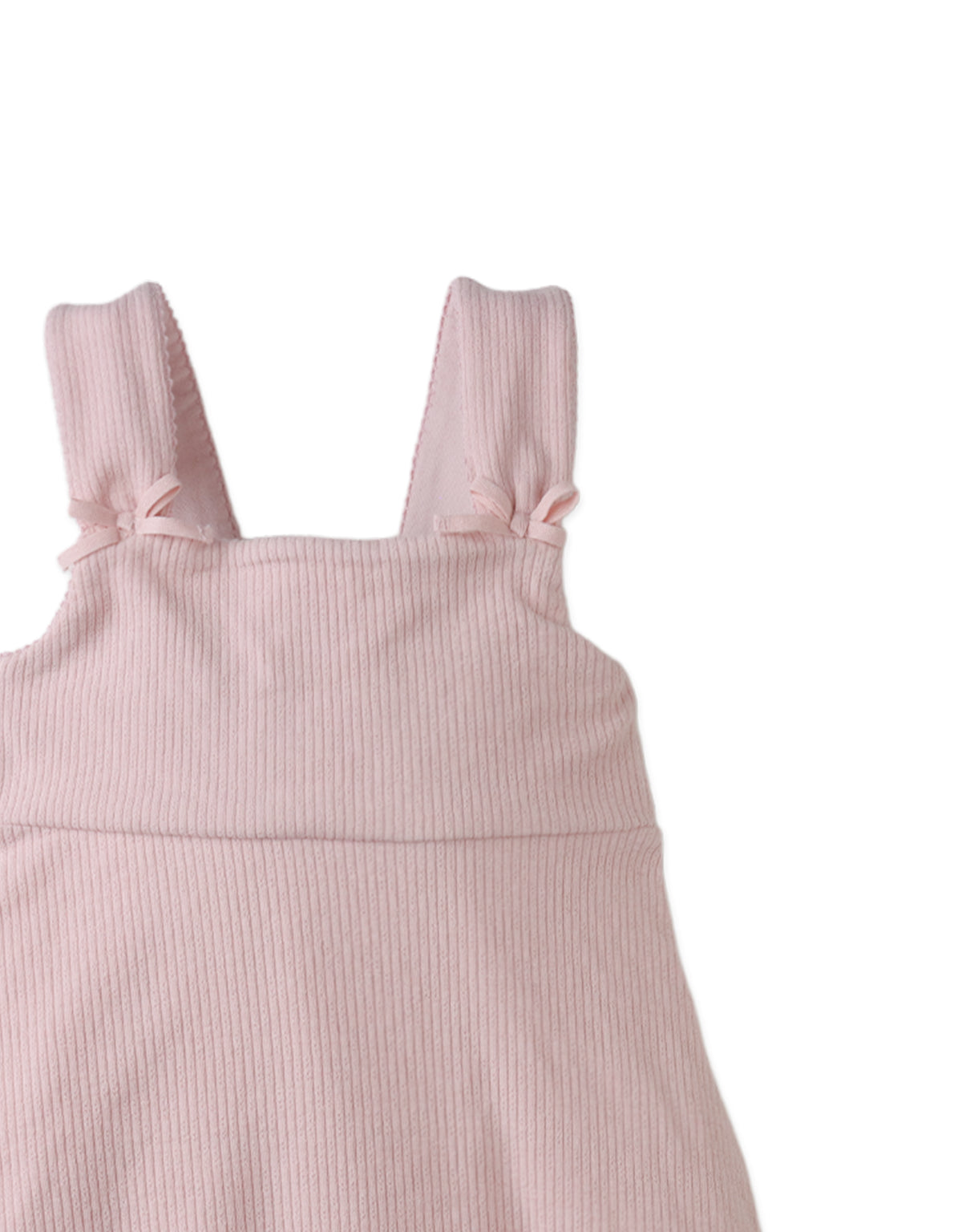 Colette Dress with Bow Ties on Straps close-up detail