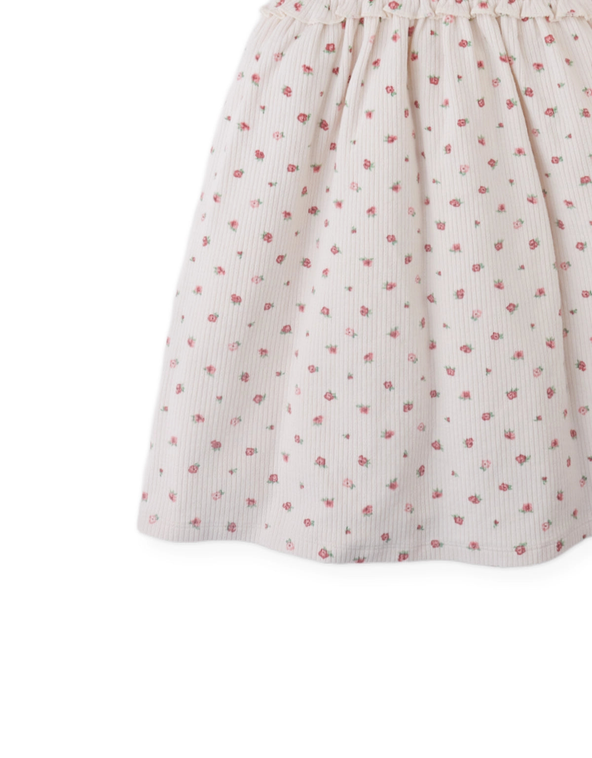Alina Dress with Ruffles on Bodice and Sleeves style detail