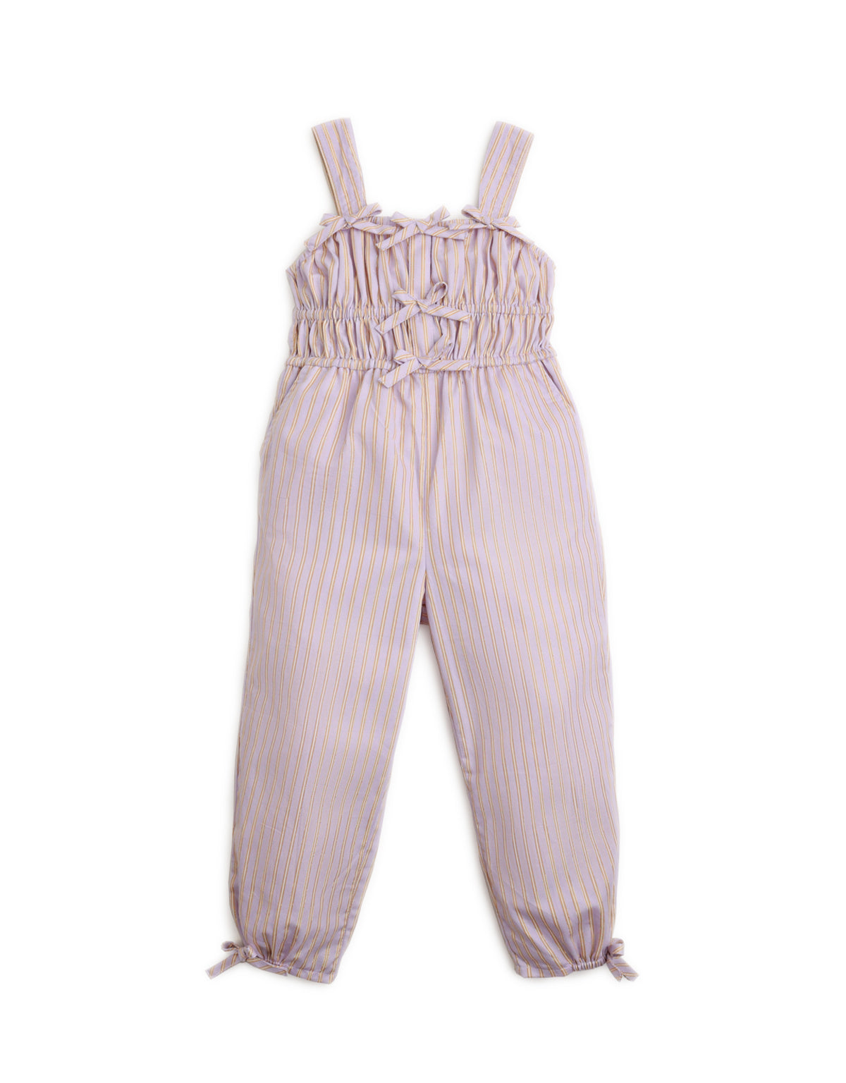 GIRLS STRAPPY STRIPES JUMPSUIT