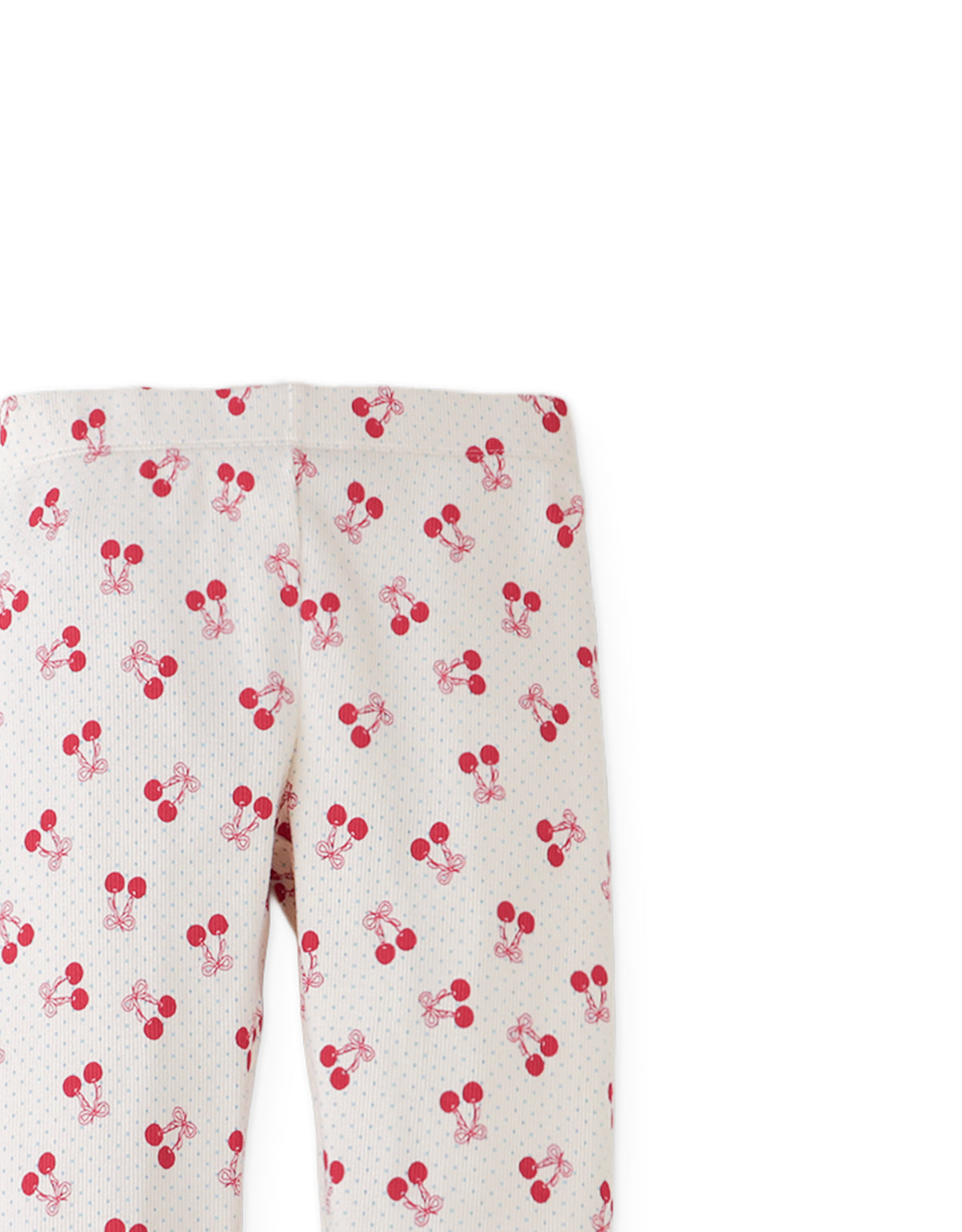 Lucia Leggings With All- Over Cherry Print close-up detail