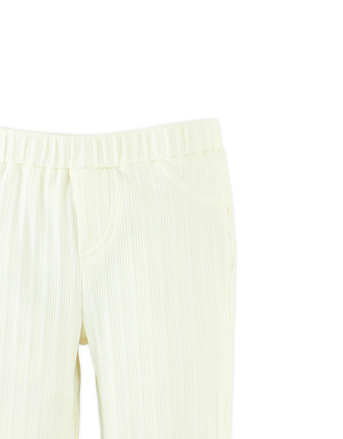 Polina Bootcut Leggings with Pockets ? Off-White close-up detail