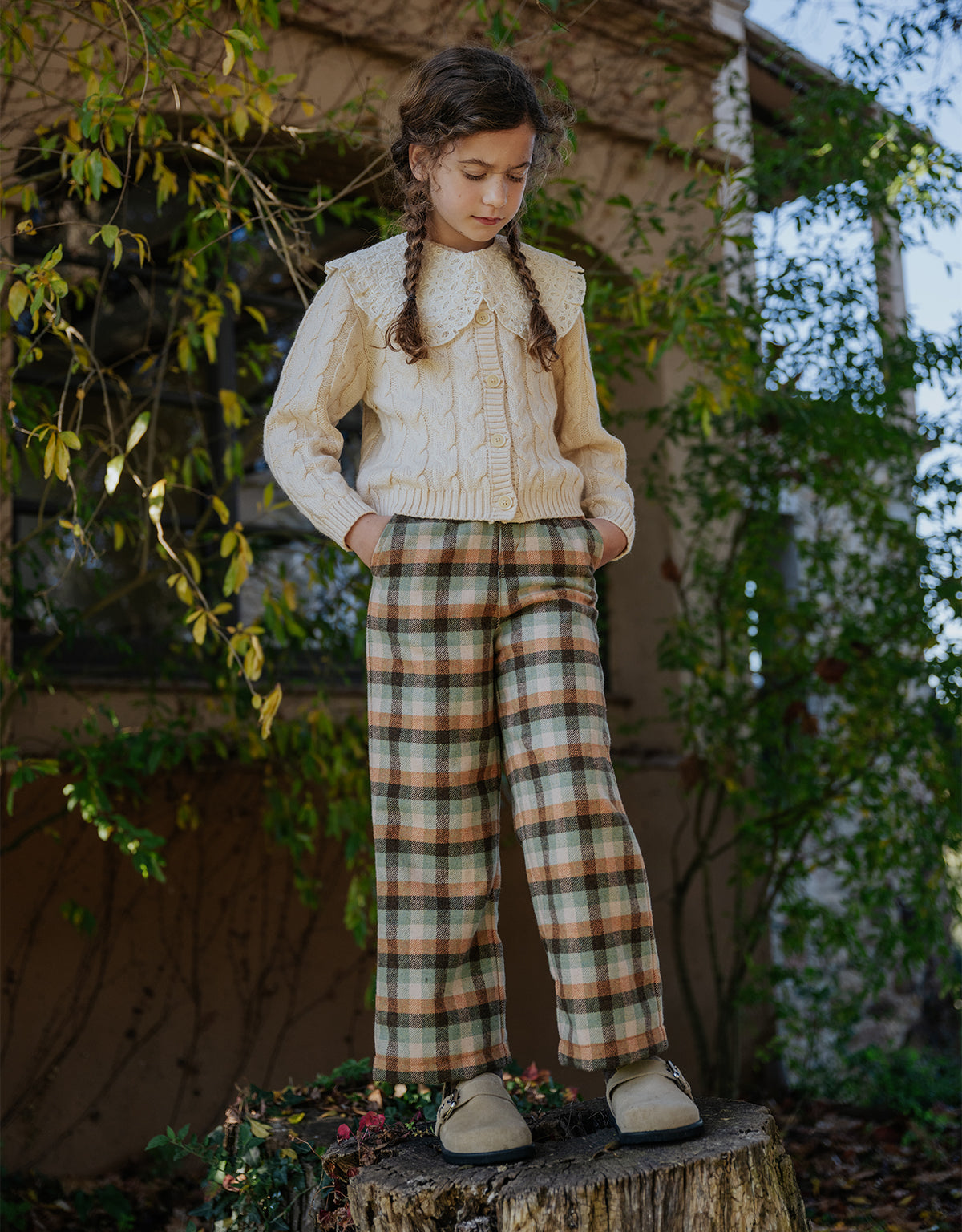 RHODA PULL-ON LOOSE STRAIGHT PANTS TIMBERLINE