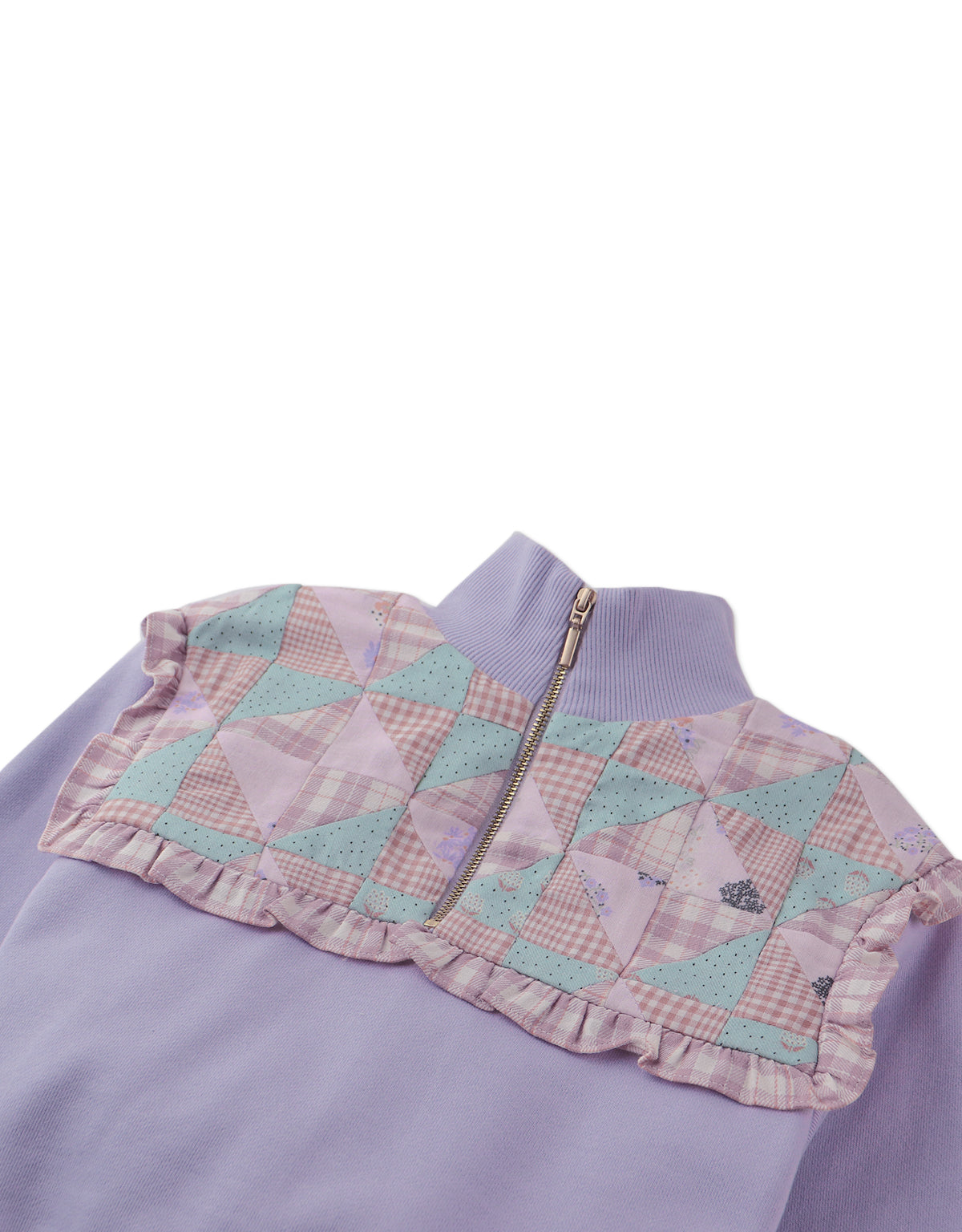 MONA PULLOVER WITH PATCHWORK YOKE DETAIL