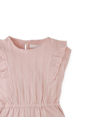 Fleur Sleeveless Playsuit with Ruffle Details close-up detail