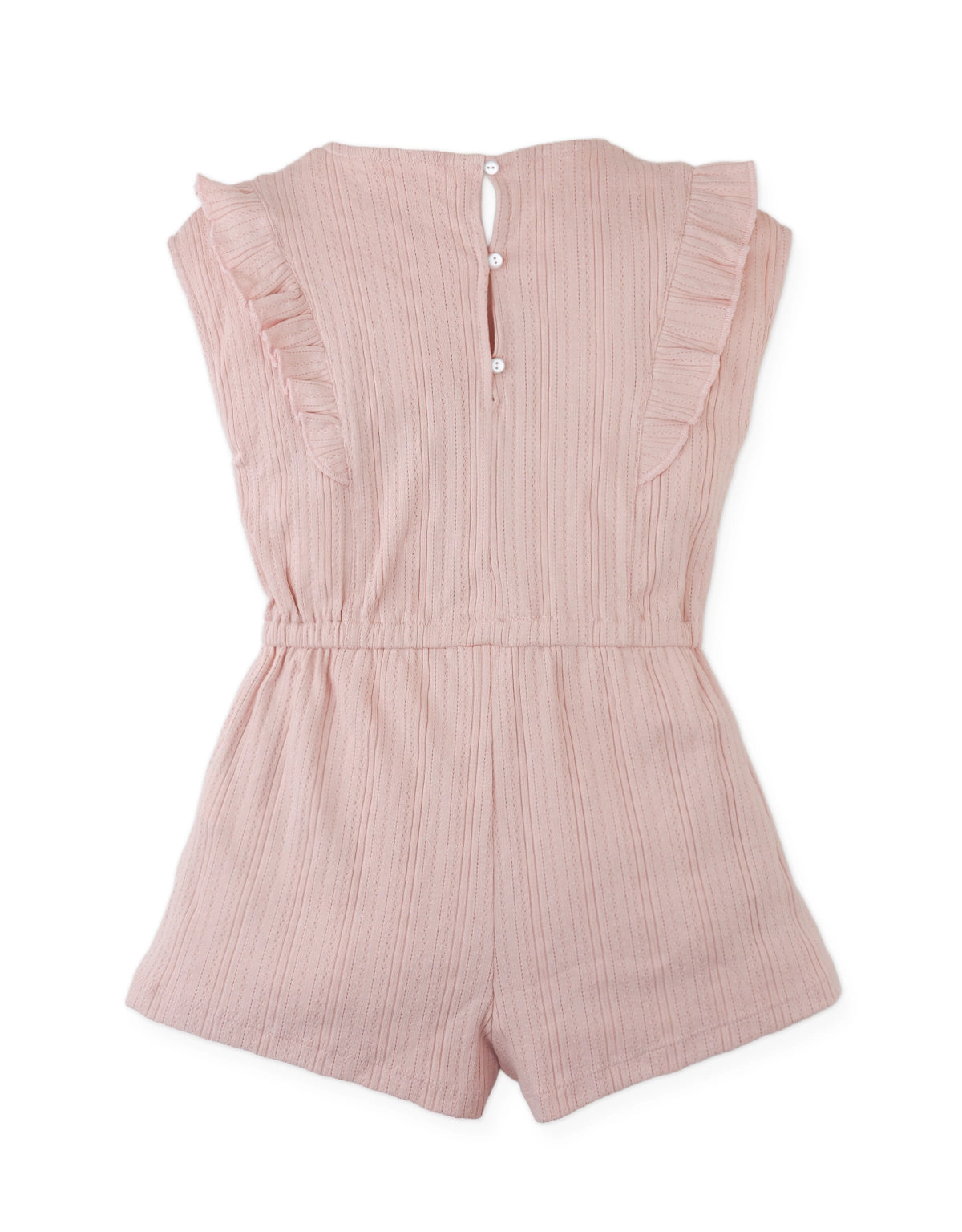 Close-up detail of the back of the Fleur Playsuit showing clean finishing.