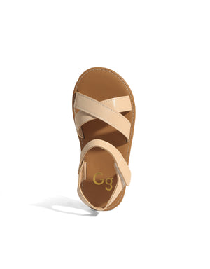 Seraphina Cross Strap Sandals close-up detail