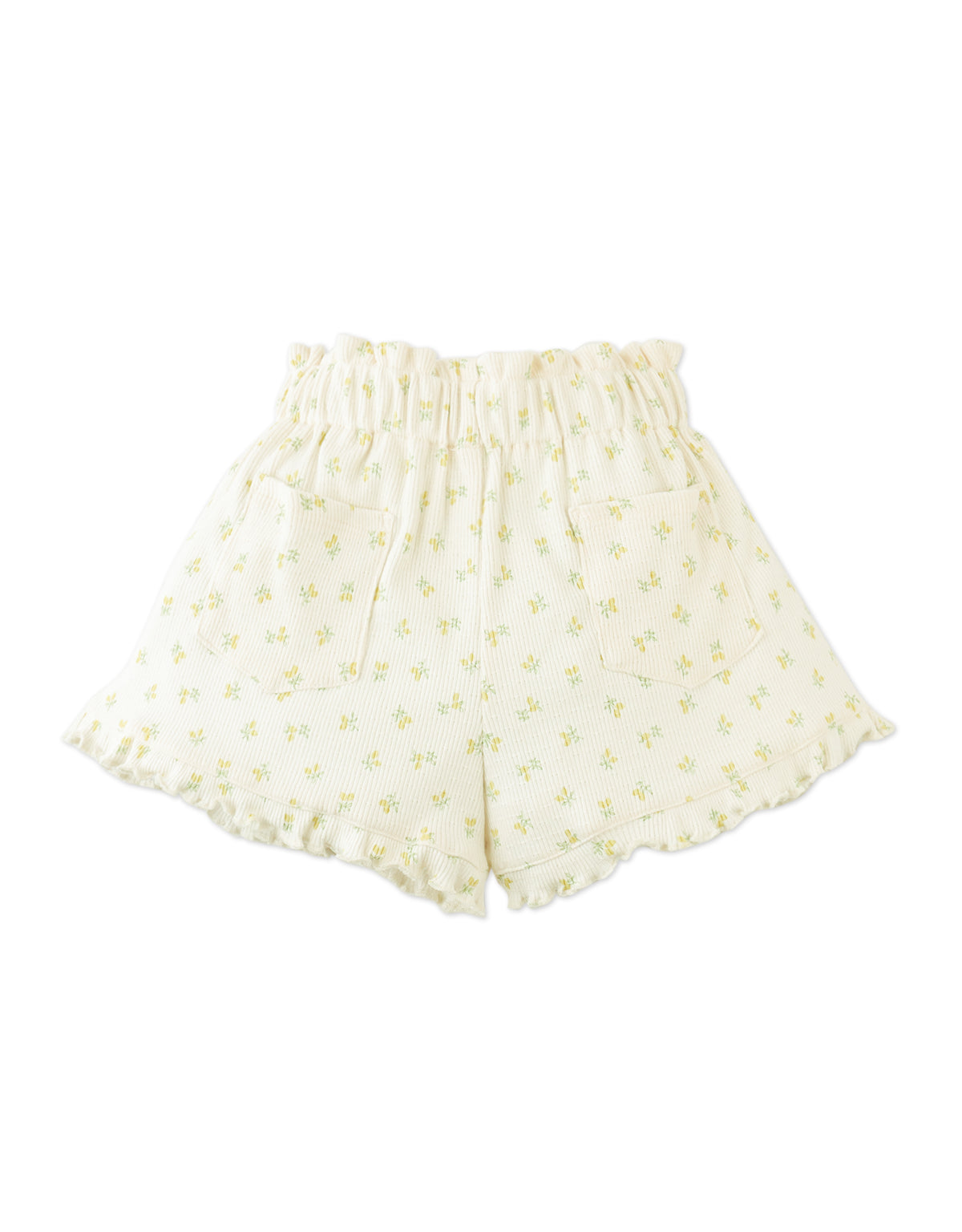Mikey Pointelle Pull-On Shorts With A Paperbag Waistband, Ties, And Ruffled Hem outfit styling