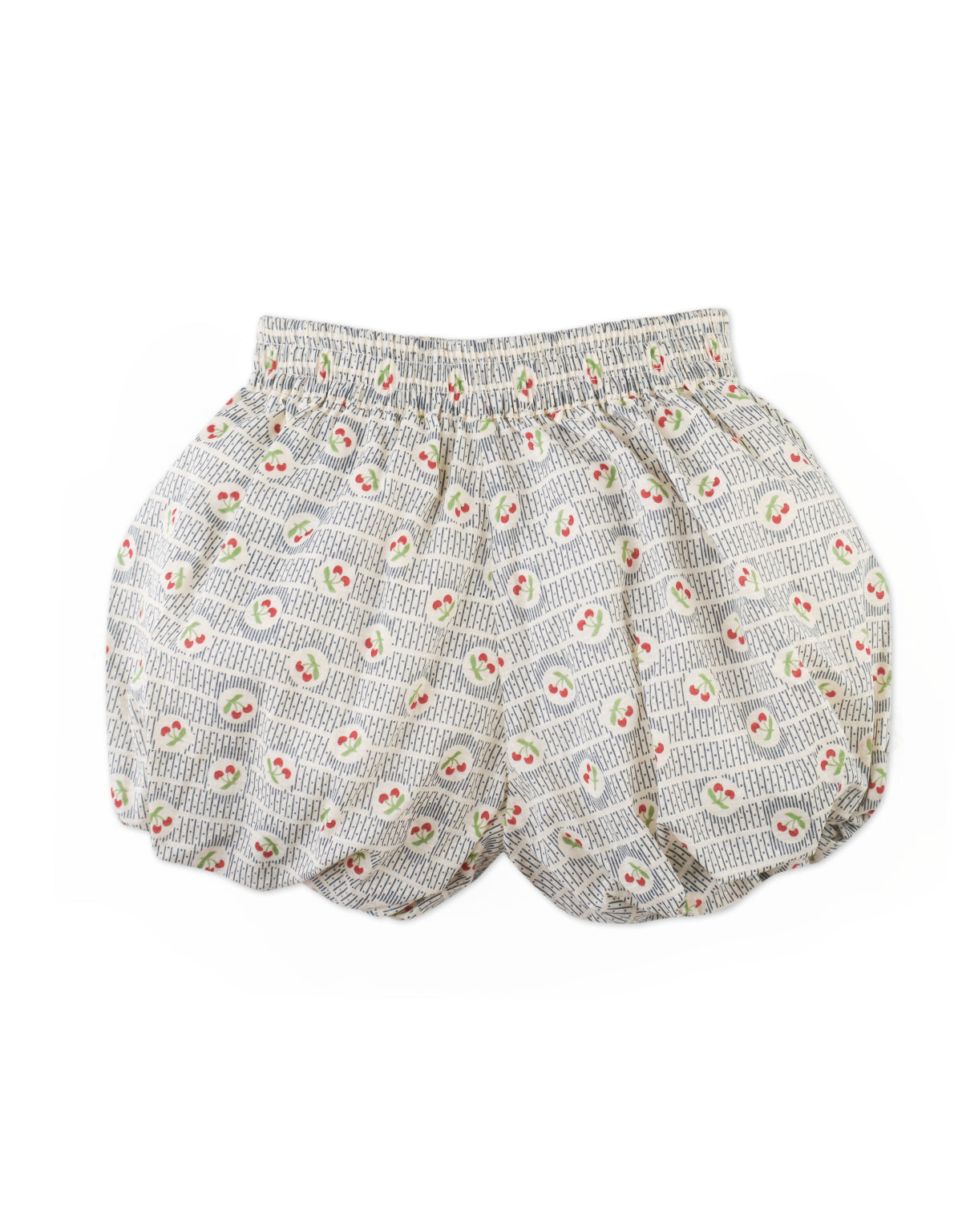 HENRIETTE PRINTED CHERRY BUBBLE SHORTS
