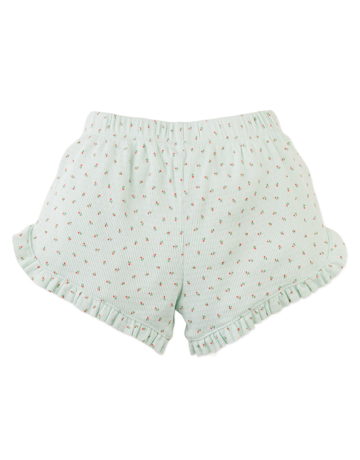 Close-up detail of the back of the Sylvie Shorts showing smooth waistband construction.