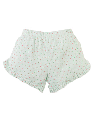 Close-up detail of the back of the Sylvie Shorts showing smooth waistband construction.
