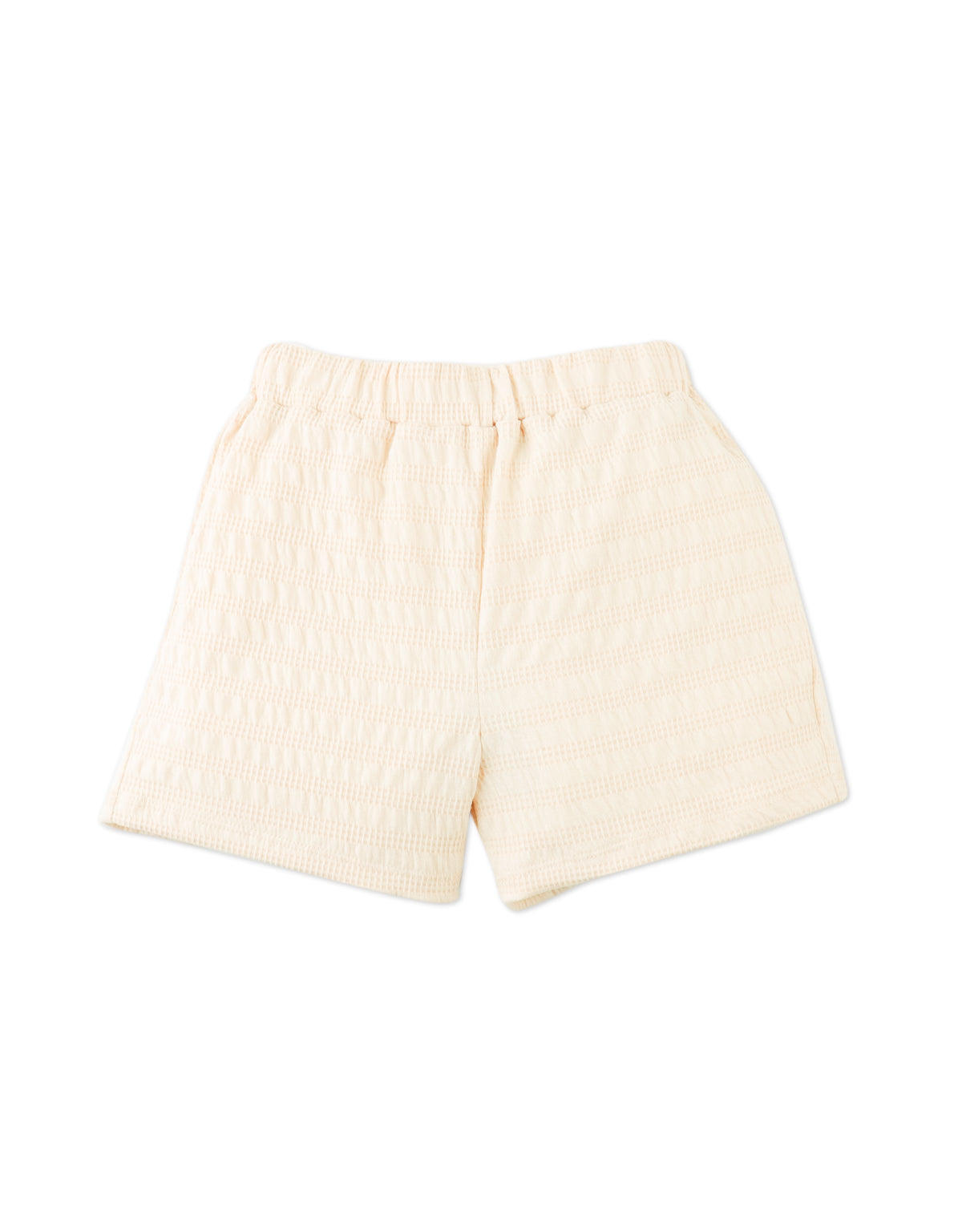 Amy Smocked Jersey Top & Shorts Set With Side Ties close-up detail