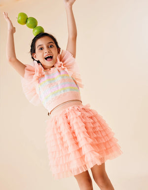Theriza Tiered Tulle Skirt product photo