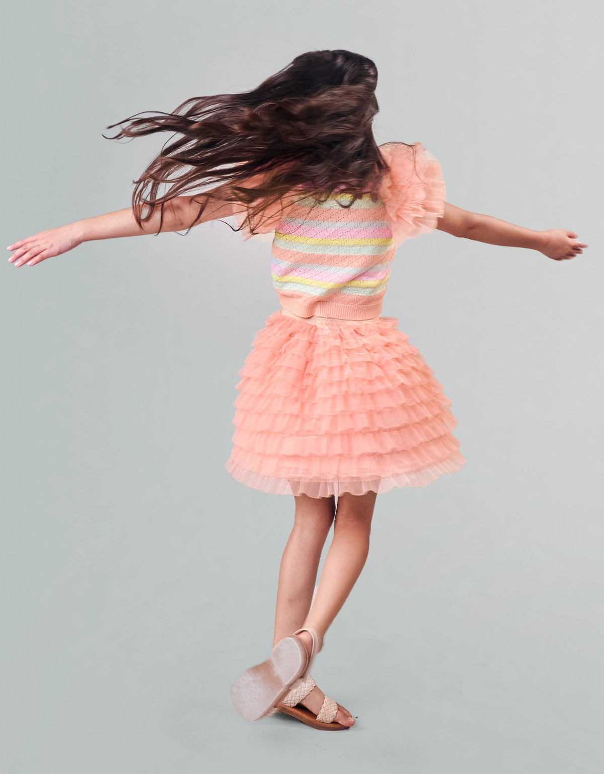 Theriza Tiered Tulle Skirt outfit styling