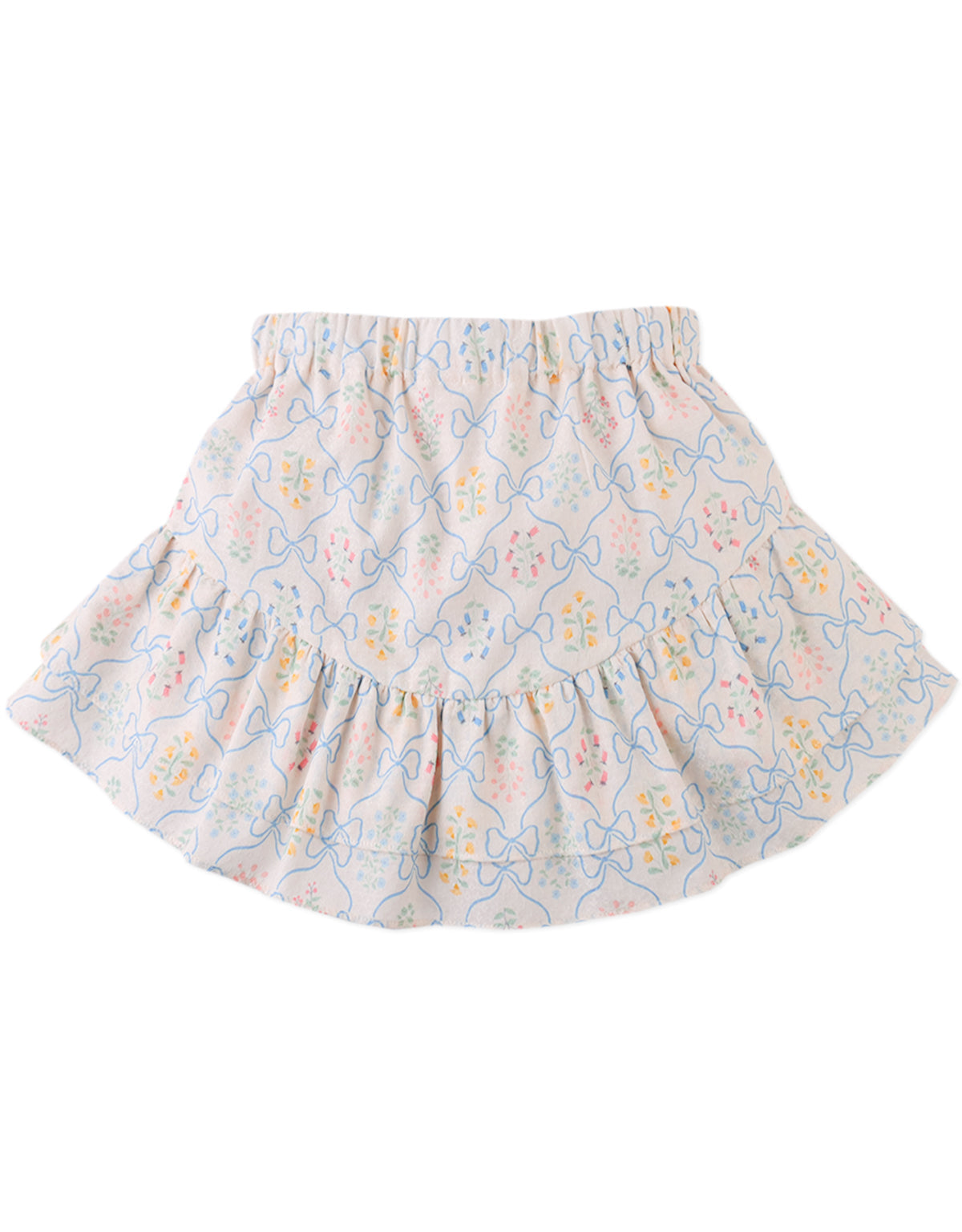 Theresa Tiered Ruffle Skorts fabric and fit detail