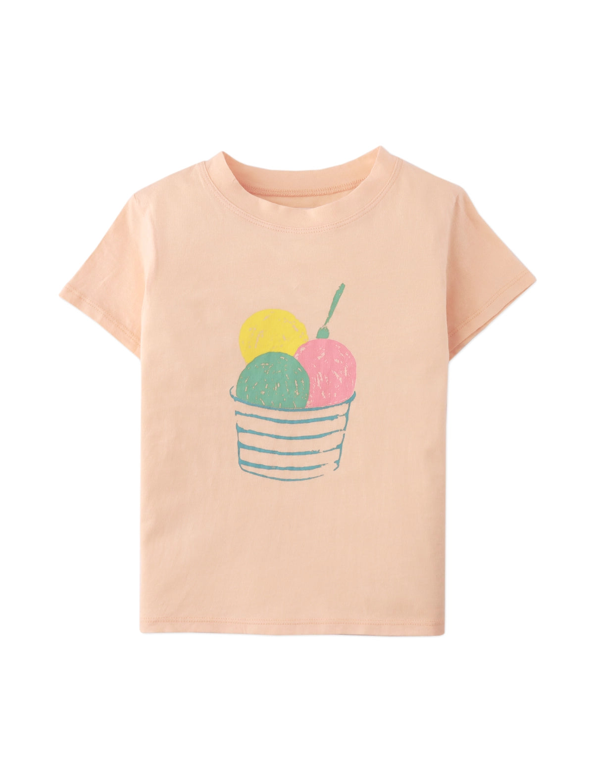 GIRLS KRISTYN TEE WITH SUNDAE PRINT