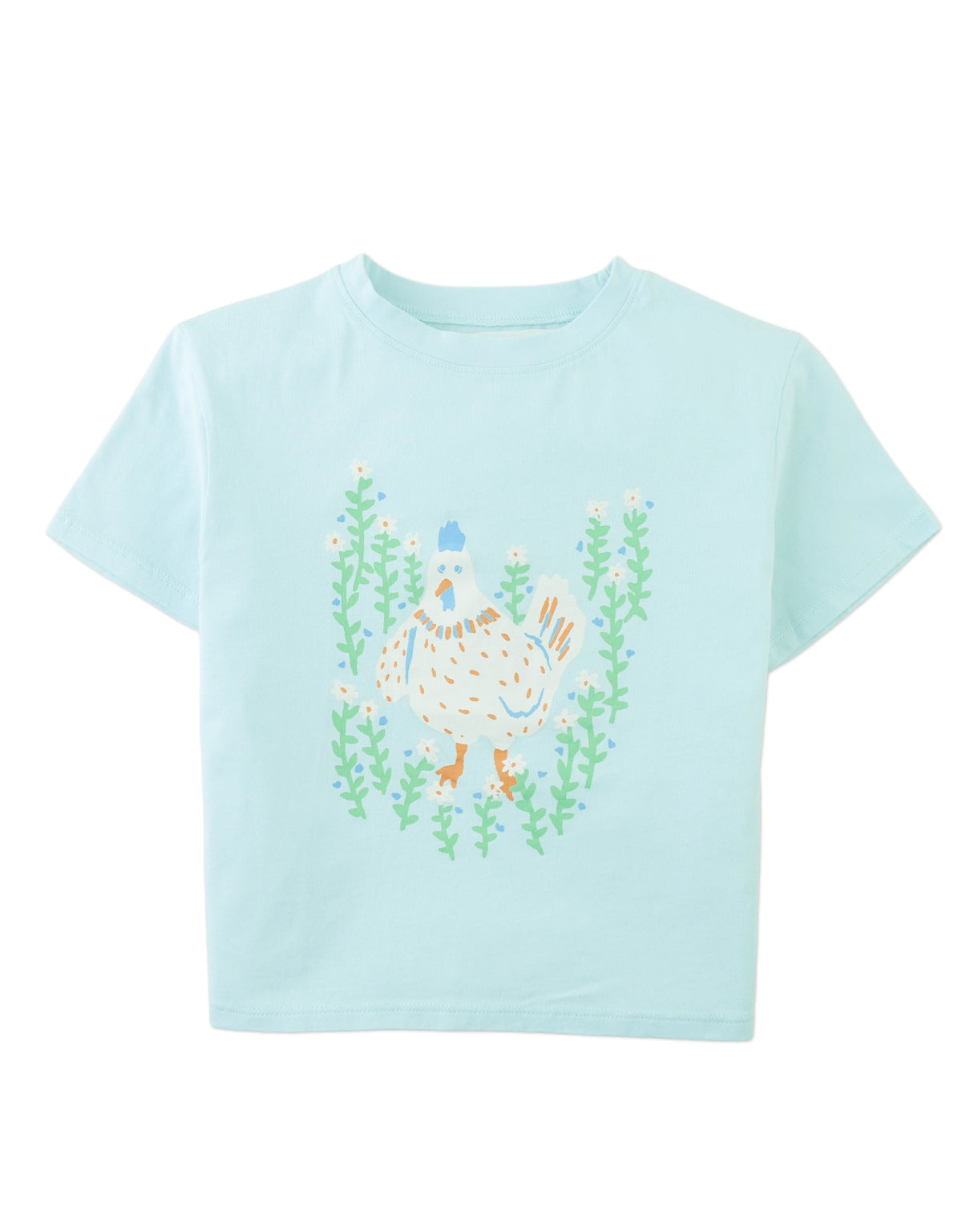 Vera Graphic Tee with Chicken Print