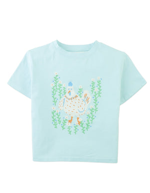 Vera Graphic Tee with Chicken Print product photo