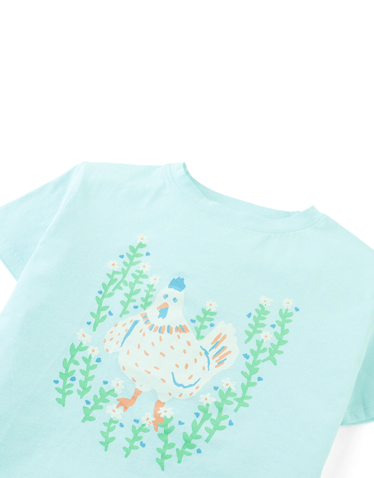 Vera Graphic Tee with Chicken Print