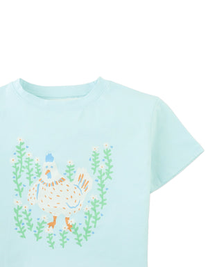 Vera Graphic Tee with Chicken Print style detail