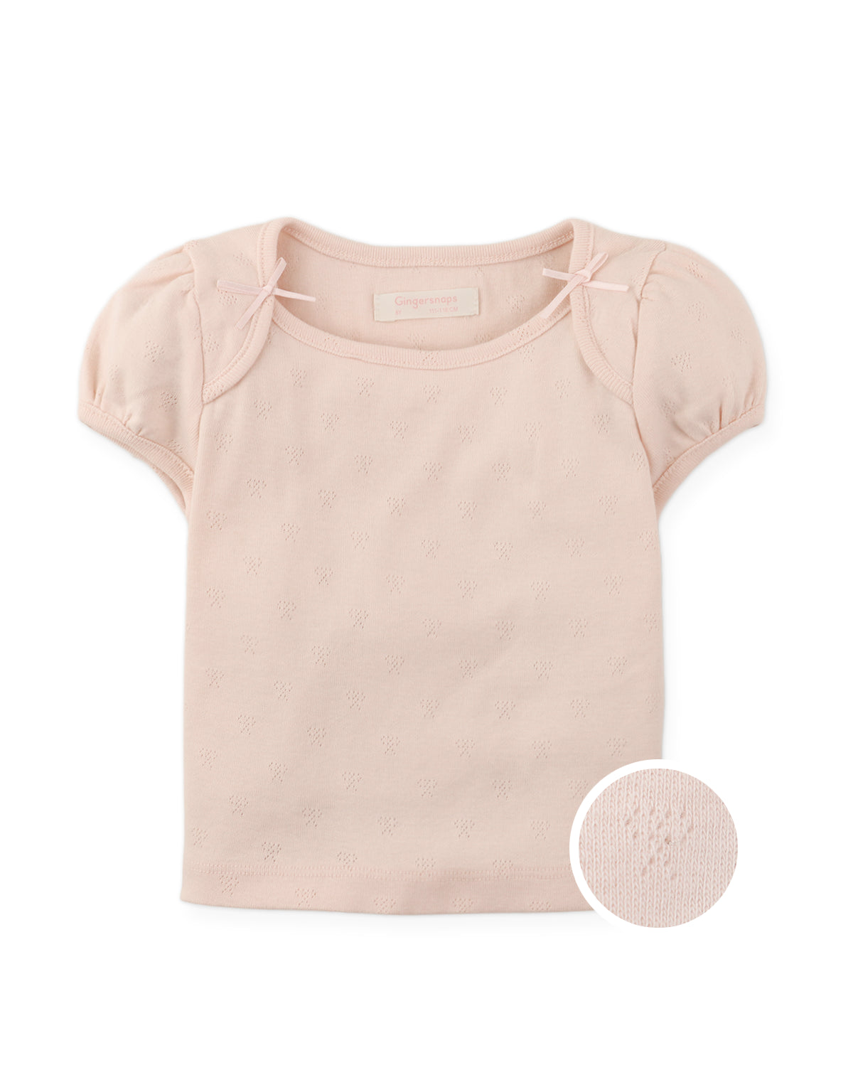 SUZIE CROPPED TOP WITH BOW APPLIQUE