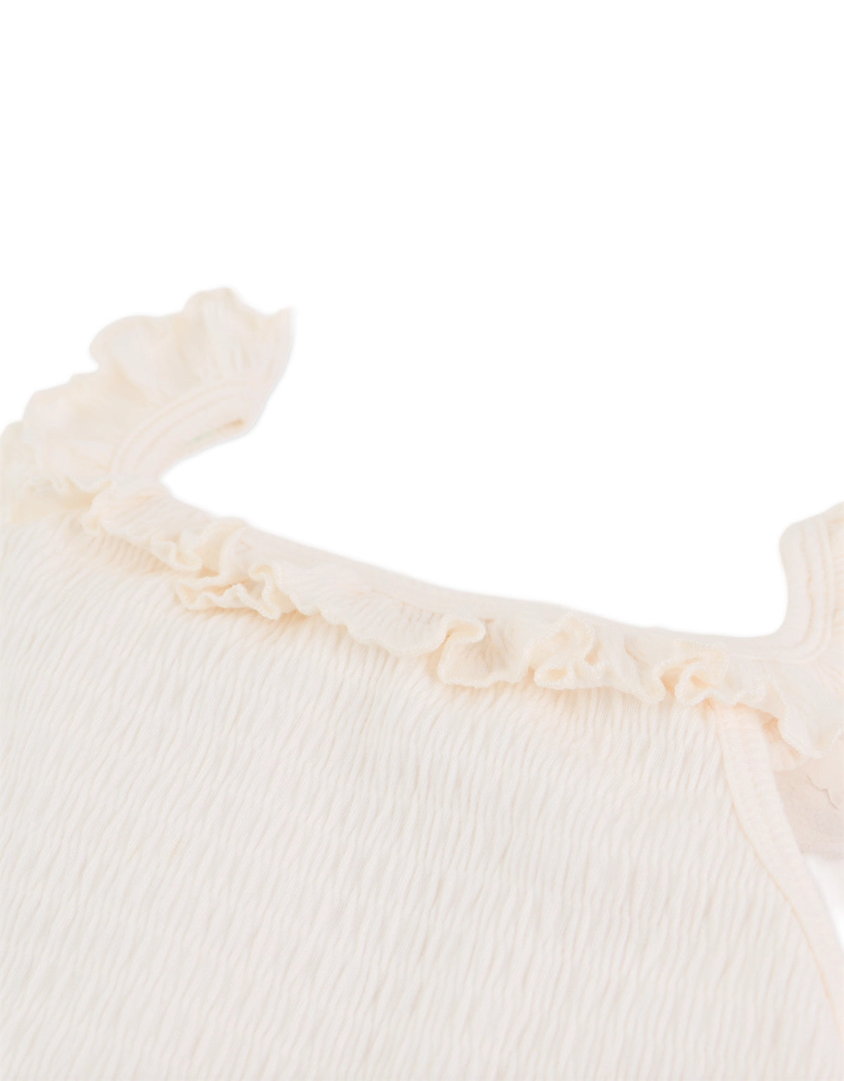 TERESA SMOCKED TOP WITH RUFFLES