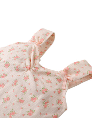 Flatlay front view of the Lilibet Skirt Set showcasing its coordinated silhouette and playful structure.
