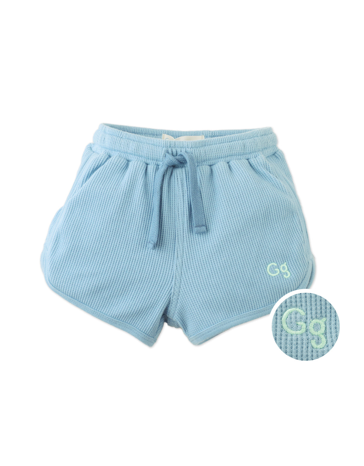 BABY FLAVIUS PULL-ON SHORTS WITH EMBROIDERED LOGO