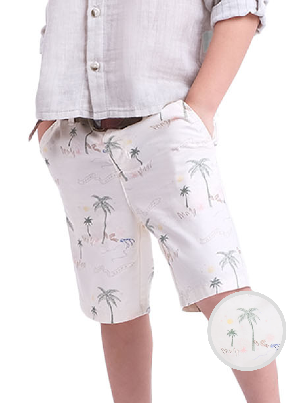 BABY BOYS ALOHA PRINT SHORTS