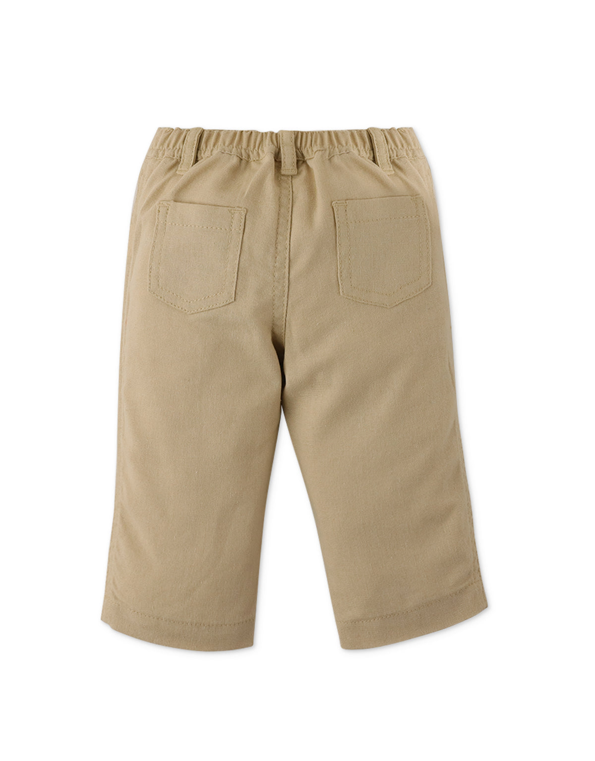 BABY BOYS CUT AND SEWN LINEN PULL-UP PANTS