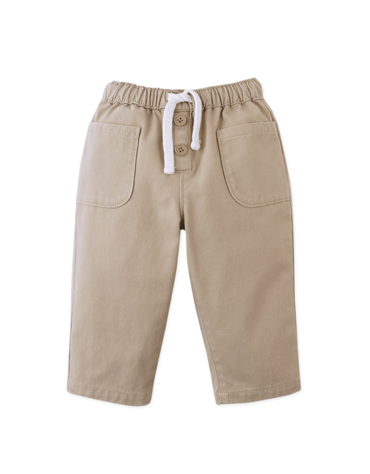 Baby John Garterized Pants with Side Patch Pockets
