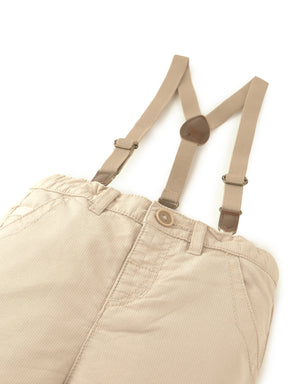 Baby Peter Bedford Cord Pants With Suspenders front view