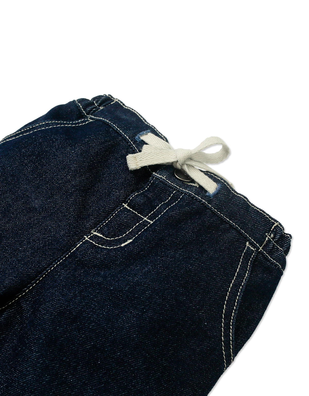 Baby Francis Denim Pull- On Pants front view