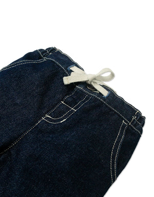 Baby Francis Denim Pull- On Pants front view
