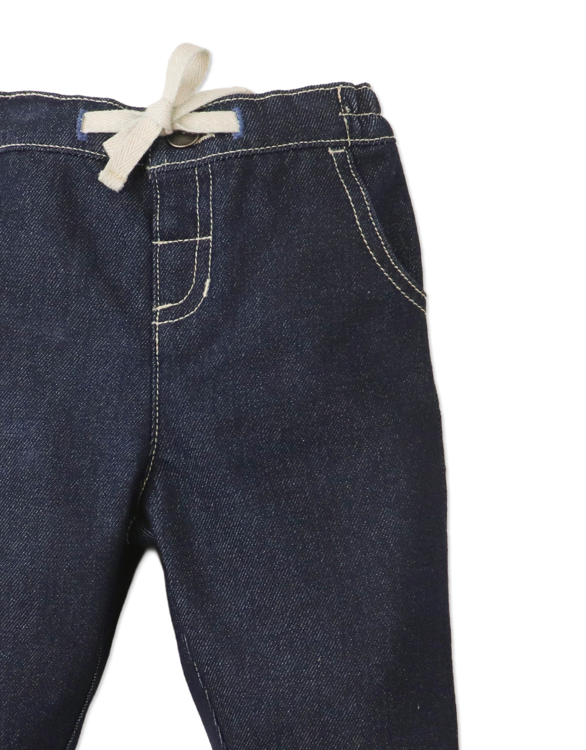 Baby Francis Denim Pull- On Pants style detail