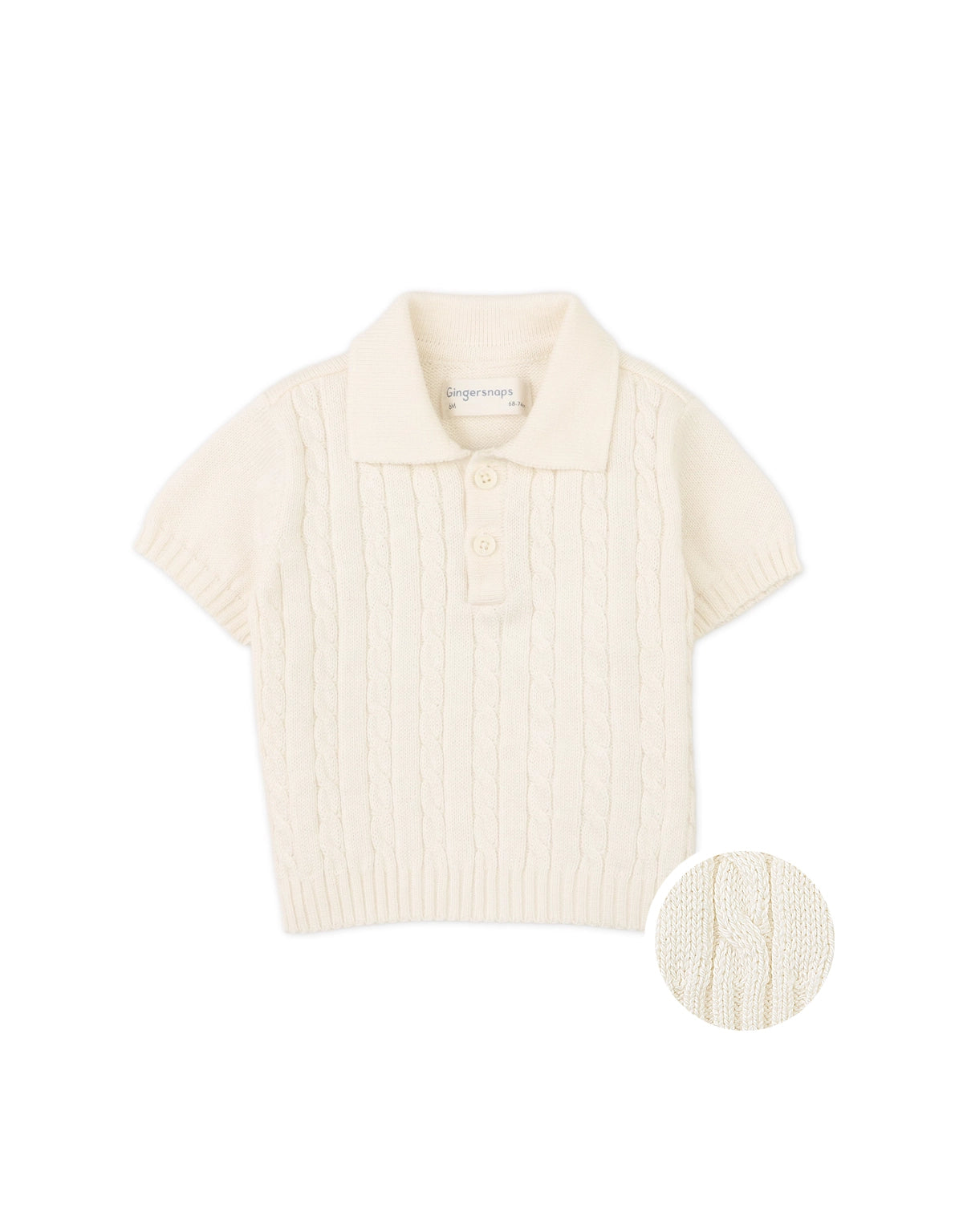 BABY JAMIE CABLE KNIT POLO