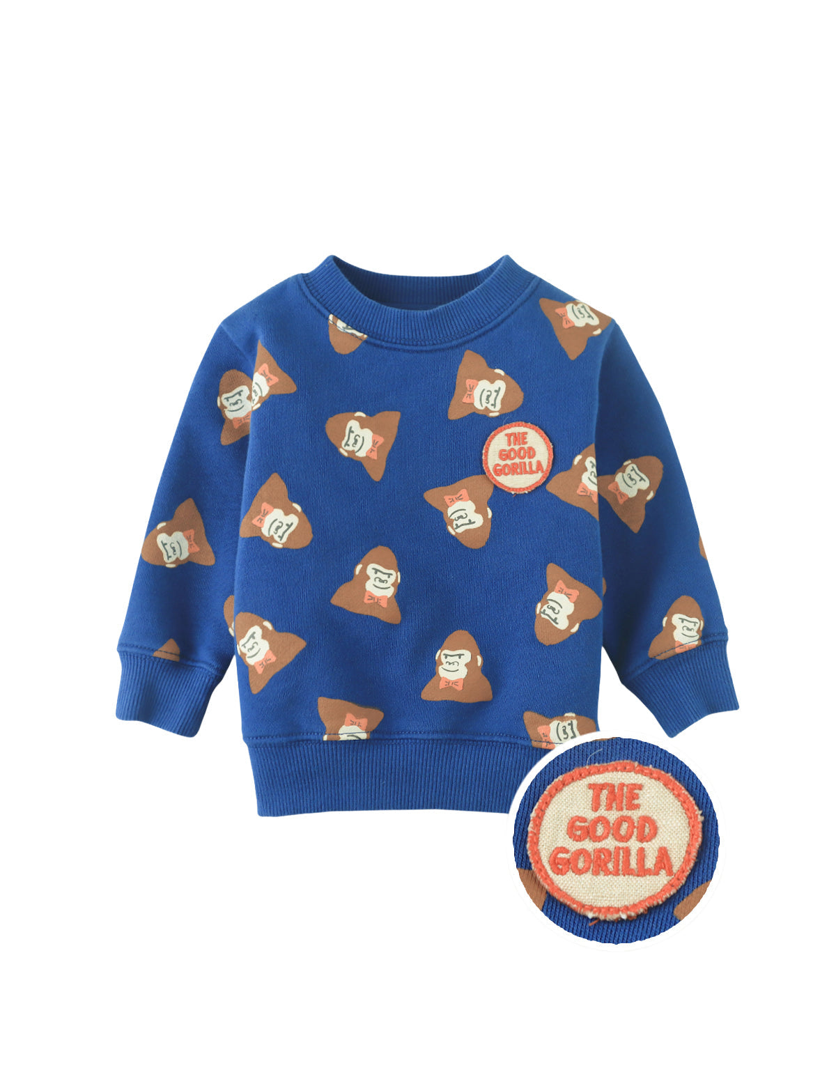 BABY CARY SWEATSHIRT KONG WITH EMBROIDERED PATCH