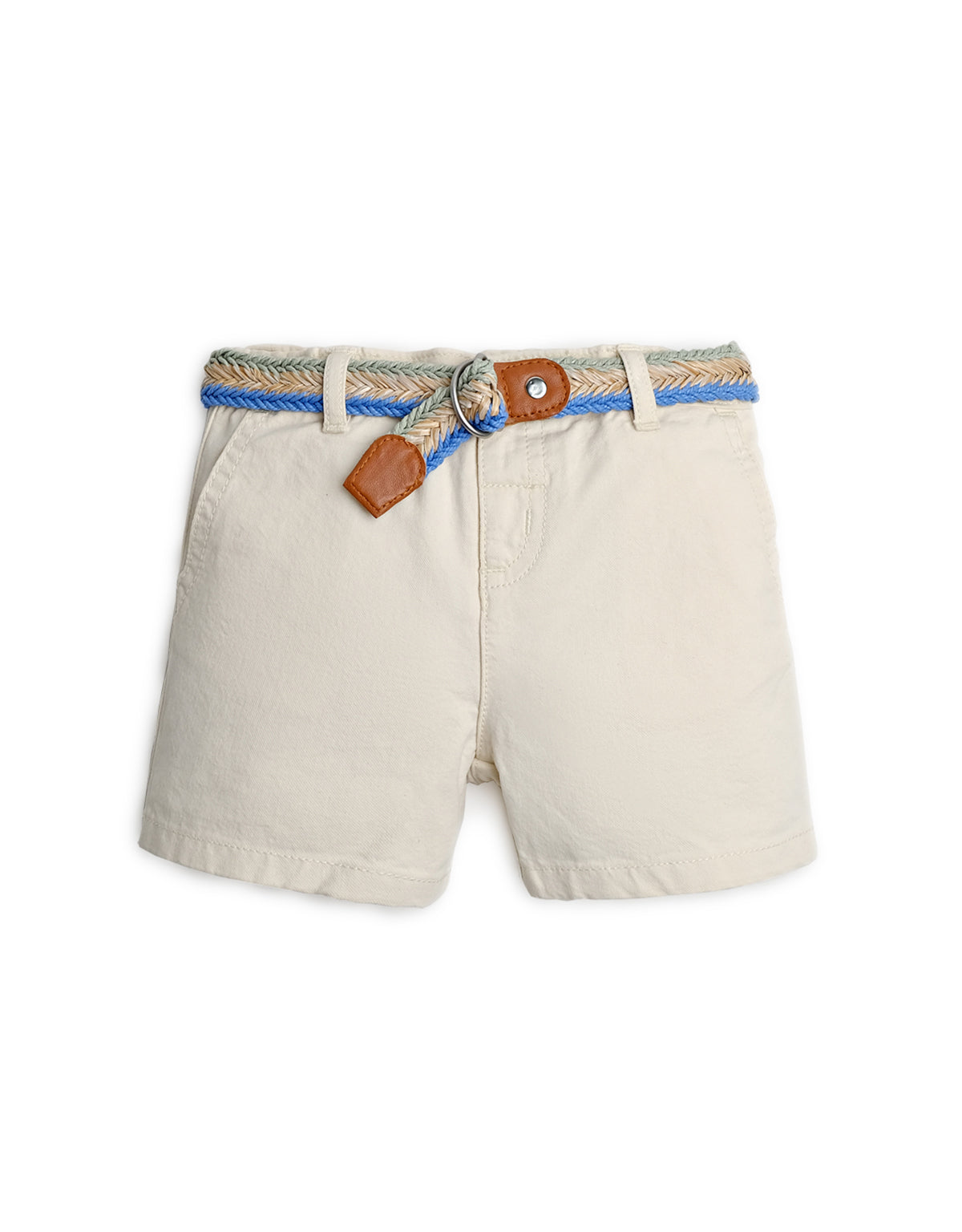 BABY BOYS RAFFIA BELT SHORTS